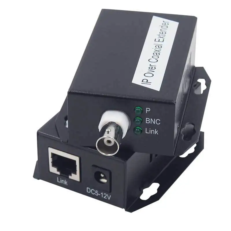

1Pair Ethernet IP Extender Over Coax HD Network Kit EoC Coaxial Cable Transmission Extender for Security CCTV Cameras