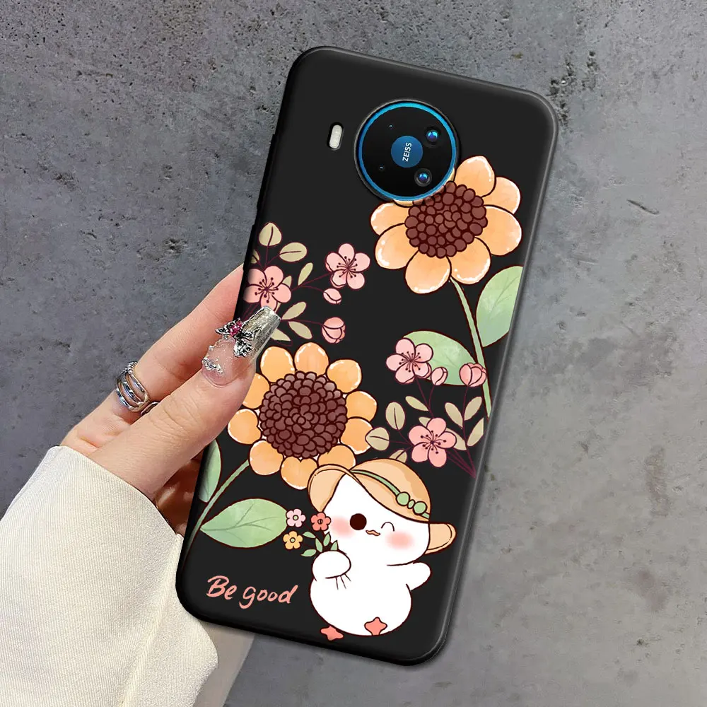 Floral Soft Silicone Cartoon TPU Luxury Phone Case - Fashion Back Cover