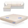 Thickened Material Outdoor Courtyard Garden Cushion Cover Replacement Cushion Sofa Furniture Waterproof Outer Zipper Design 5