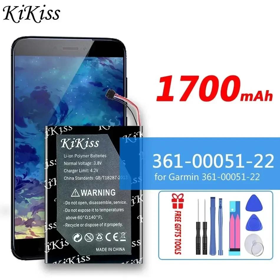 

Аккумулятор KiKiss 3610005122 1700 мАч для GPS-навигатора Garmin 361-00051-22