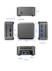 SZBOX N1 PRO Intel N100/N150 Mini PC Windows 11 DDR5 4800Mhz M.2 2242 NVMe SSD 2.5G Lan x2 Triple Screen Display Pocket Mini PC 6