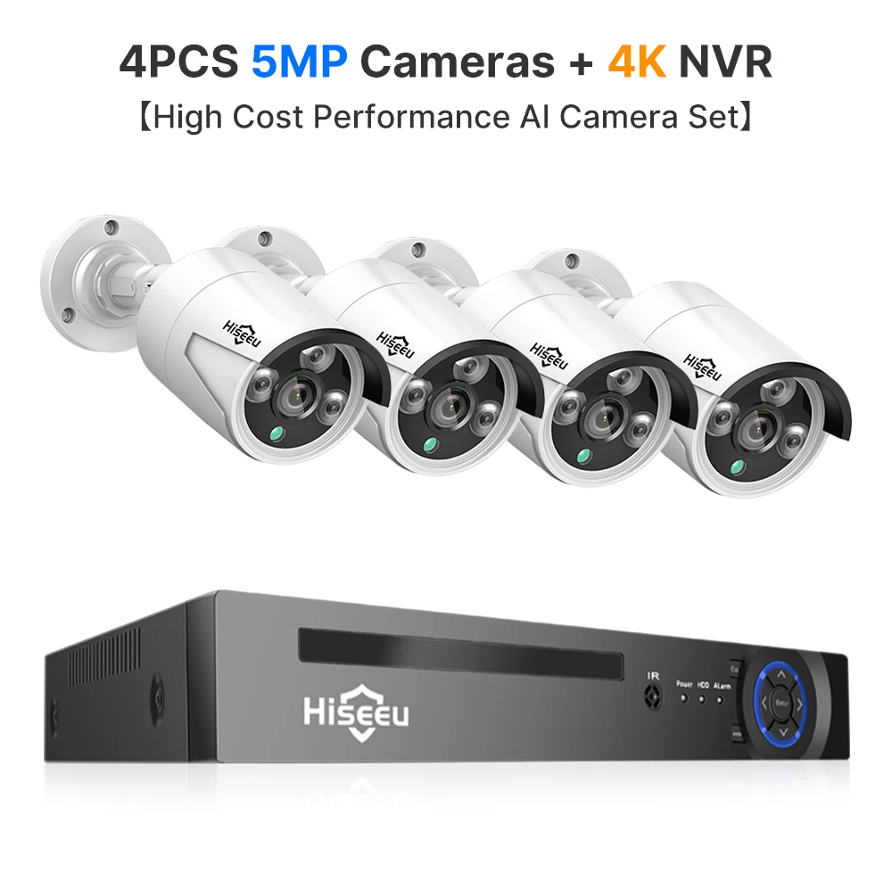 نظام كاميرا أمان POE ، كشف الوجه AI ، 8MP ، 8CH ،...