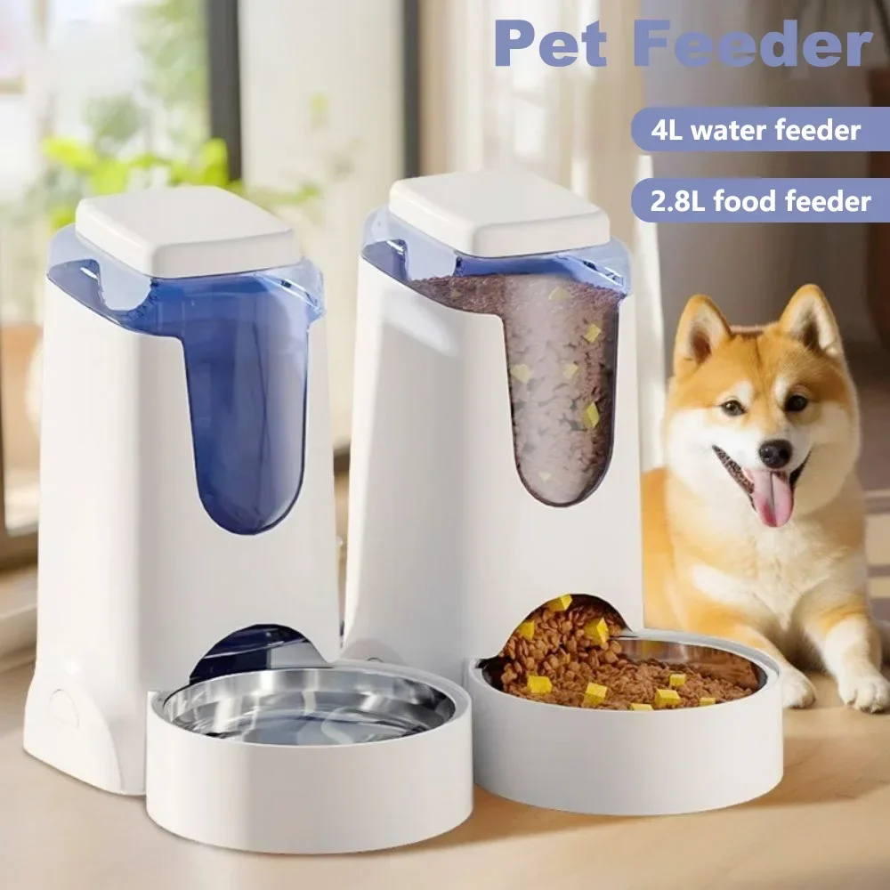 

Water Automatic Feeding Drinker Kitten Capacity Tanker Dispenser Puppy Bowl Dog Large Cat Feeder Supplies Food