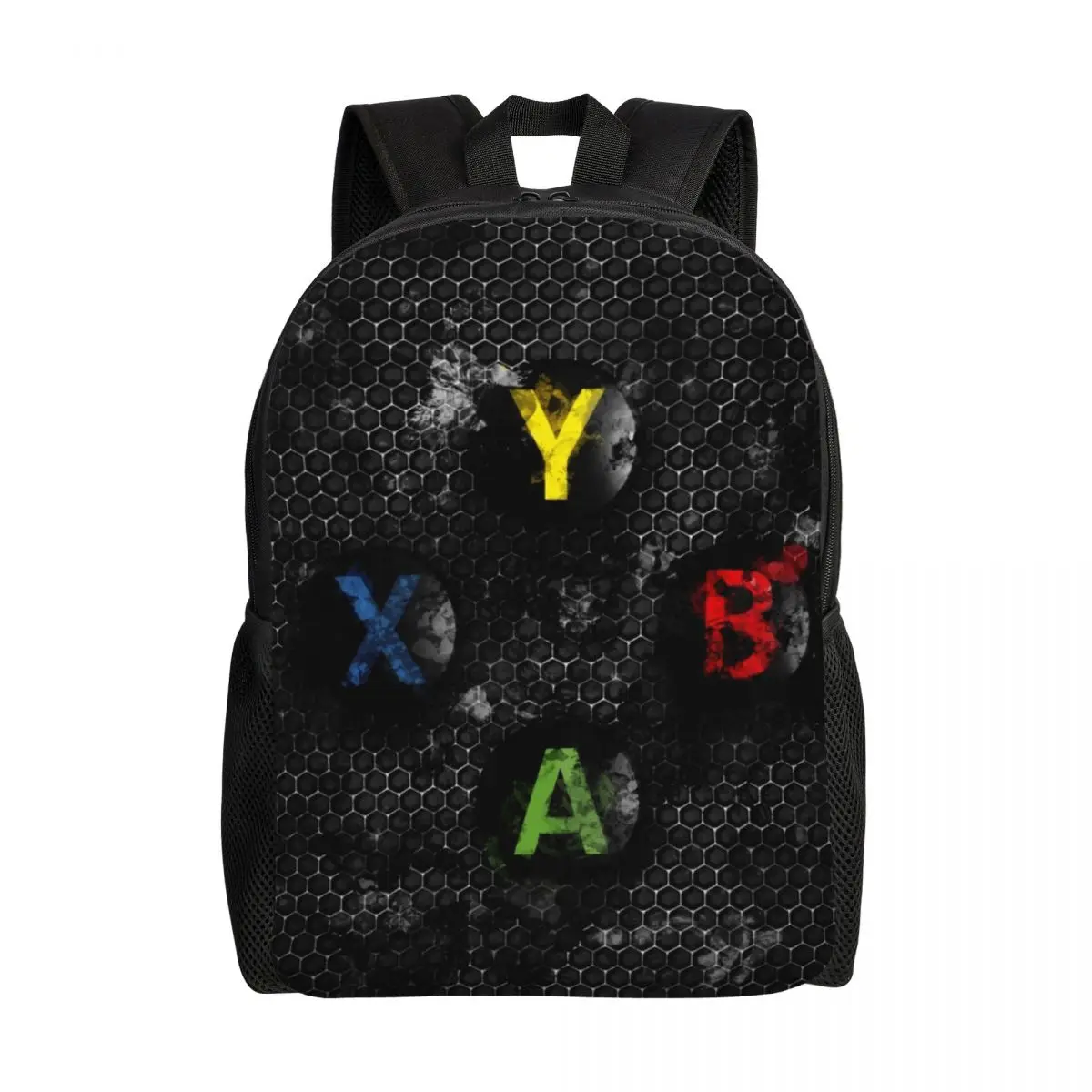 

Custom Xbox Buttons Splatter Painting Laptop Backpack Women Men Casual Bookbag for School College Student Colorful Bags