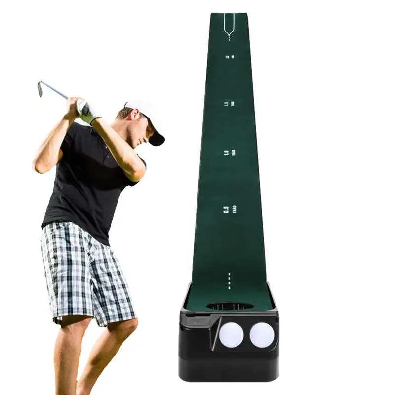 

Indoor Putting Green Pro 8 Feet Putting Mat With Auto Ball Return Golf Accessories For Men Playing Golf Game At Home Or Office