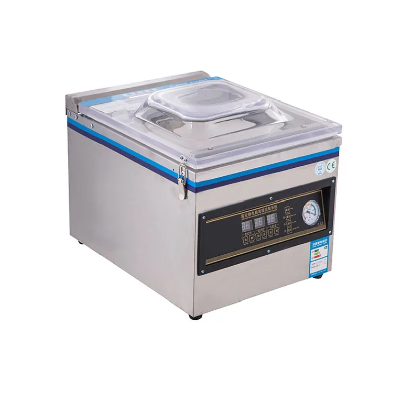 

Vacuum Sealer Commercial Food With Transparent Window Design Sous Vide Home Packing Machine Bags Save Storage