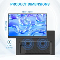 VEOUT 14-дюймовый портативный монитор Full HD с разрешением 1080P IPS-дисплей с подключением USB-C Регулируемая подставка для игр и потоковой передачи — изображение 2