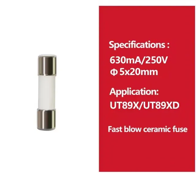 Description Picture 4 of item2pcs UNI-T Cartridge Fuse Fast Acting Fuse Porcelain Tube For Uni-t Multimeter UT890C UT890D+ UT125C