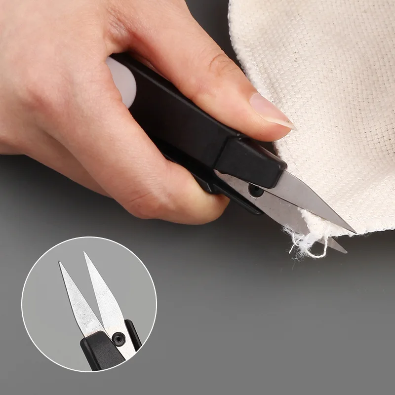 Small Scissors with Cover Plastic Fish Line Scissors Cross Stitch Scissors Sewing  Kit Thread Cutter Professional Hand Tools - AliExpress