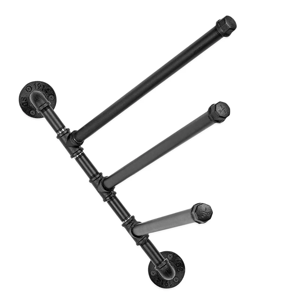 

Вешалка для полотенец, сверхмощный 3-барный стержень, промышленная трубка, башня для хранения, поворотное настенное крепление, железный деревенский