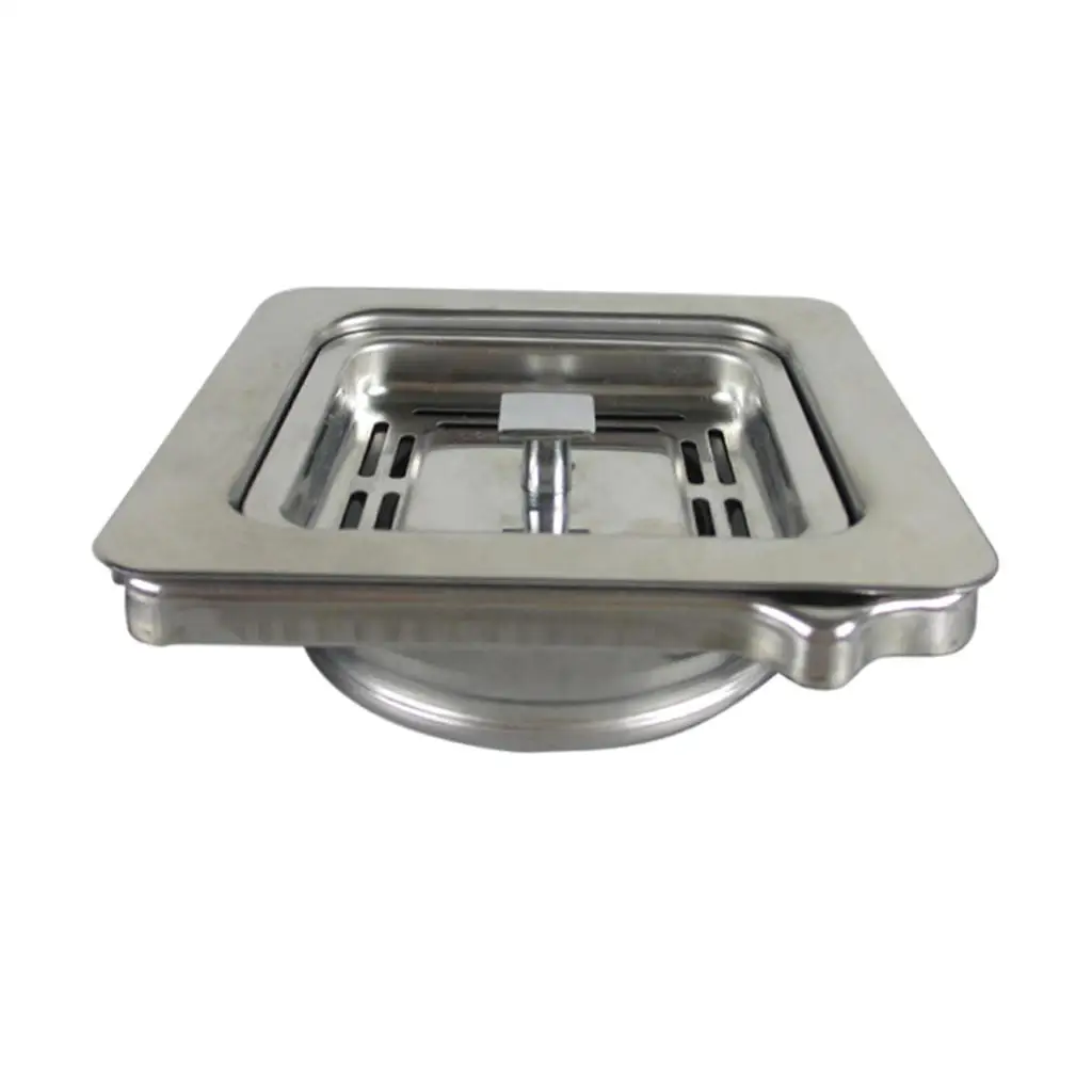 114x114mm Square Garbage Disposer Drain Basket Stainless Steel Kitchen Sink Strainer Adapter Sink Disposal Stopper