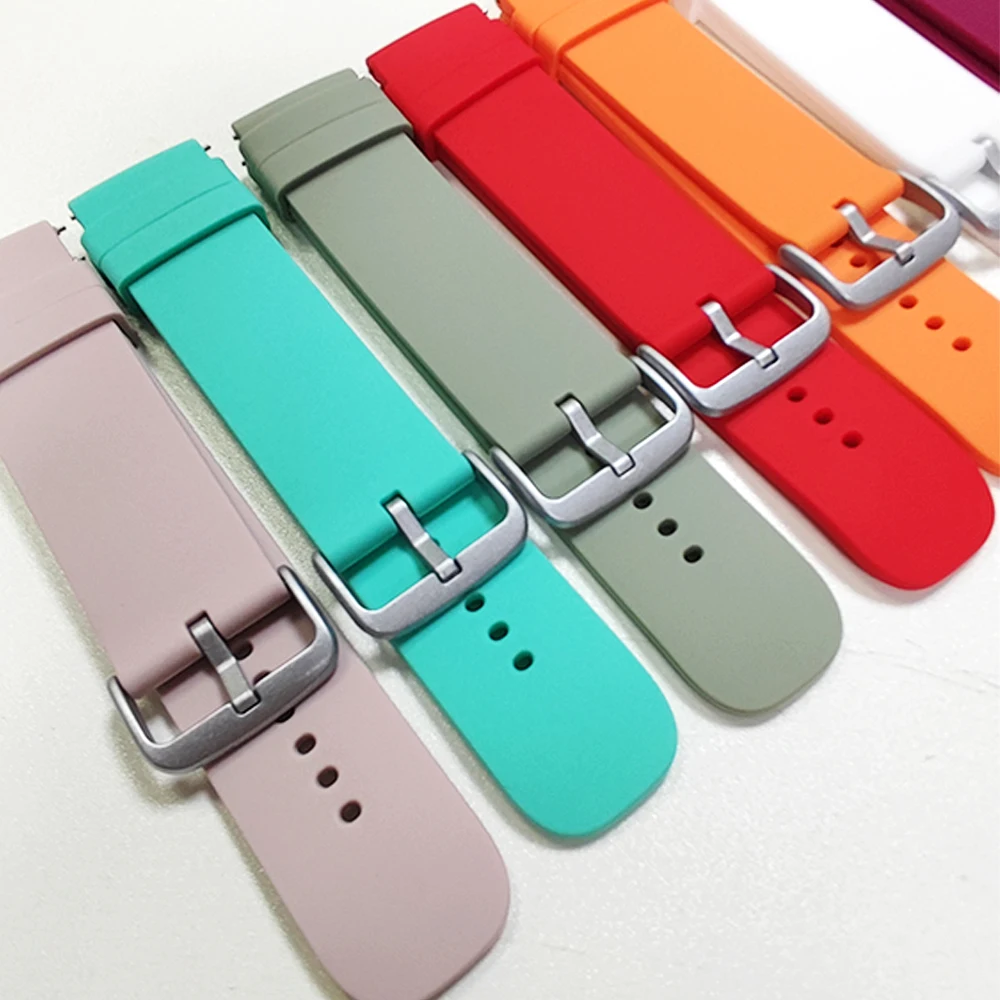 Silicone Smartwatch Band - Versatile Fit, 20mm & 22mm Strap Bracelet