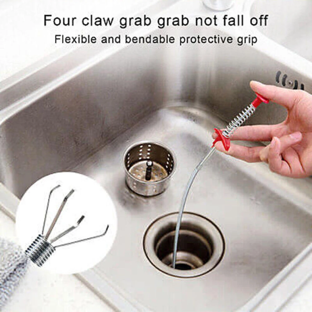 Multifunctional Cleaning Claw Hair Catcher Kitchen Sink Cleaning Tools Hair  Clog Remover Grabber for Shower Drains Bath Basin