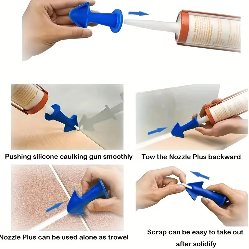 Blue Caulking Tool Set 3PCS for Kitchen, Window