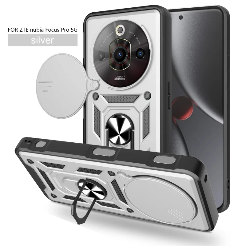 Custodia Portafoglio TIANYUE Per ZTE Nubia Focus Pro 5G | Con Supporto E Slot Carte | Blu | Ricarica Wireless