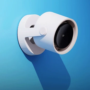 고속 터보 소형 선풍기 데스크탑 선풍기, USB 디지털 디스플레이, 벽걸이 데스크탑 소형 전기 선풍기, 7 블레이드, 1800mah