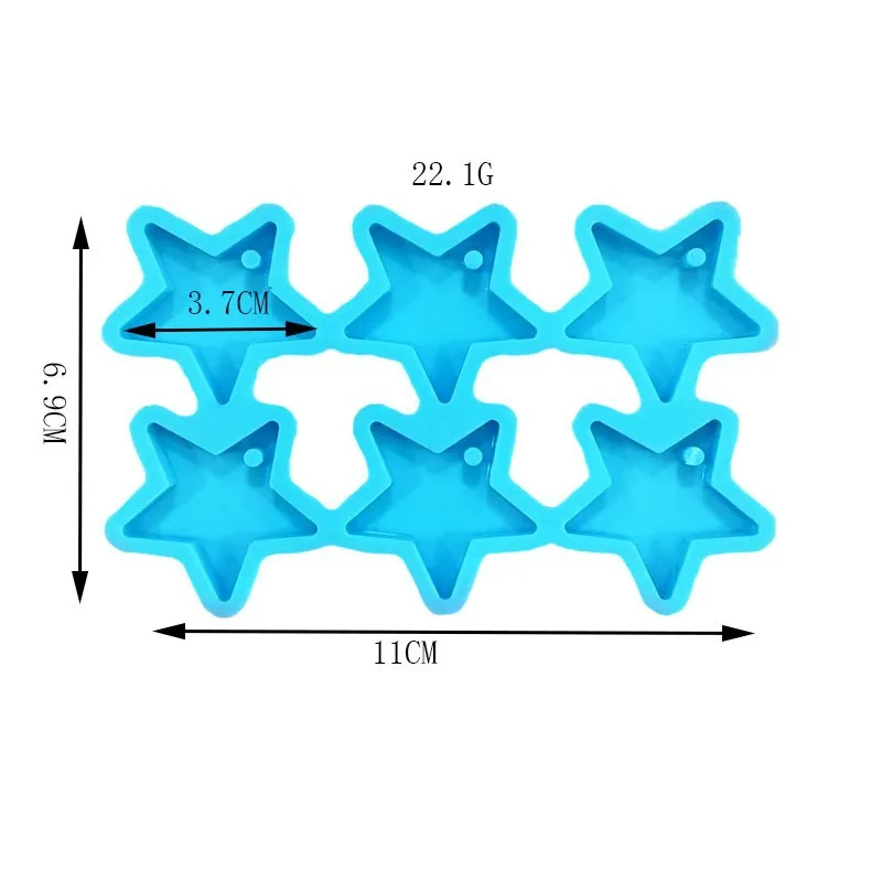 Koonafy Resin Molds For Jewelry - 2 Silicone Molds, Butterfly/Star/Flower Shapes, DIY Earring & Pendant Making - View #10