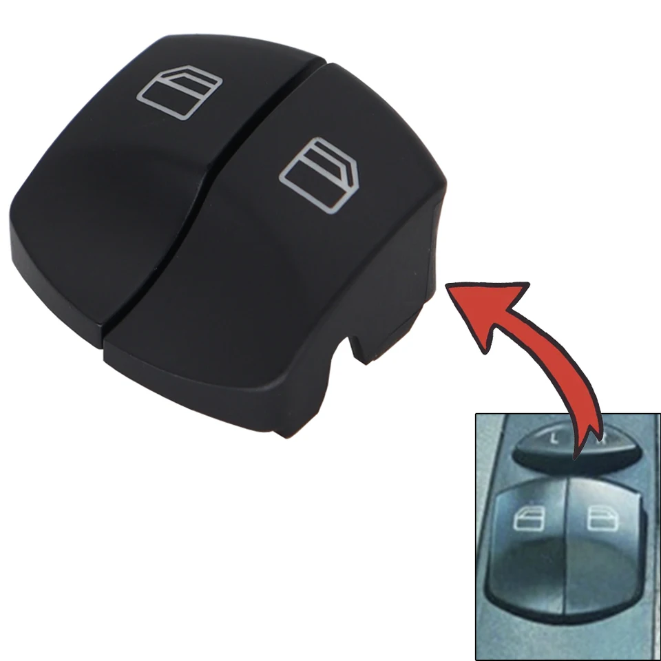 Briny River Pulsante Interruttore Alzacristallo Portiera Anteriore Lato Conducente 807624374022 Compatibile Con Mercedes Vito II Viano W639 2003-2015