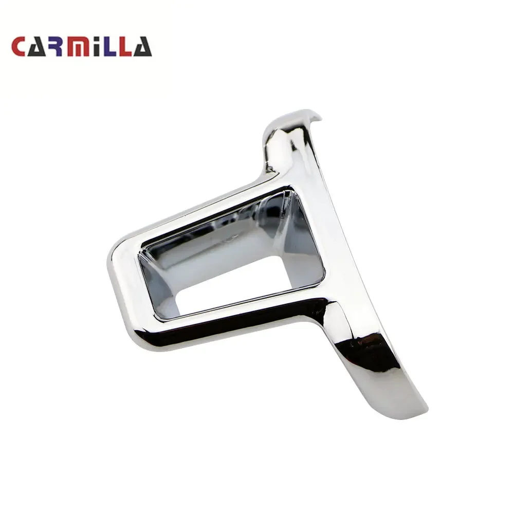 Car Steering Wheel Bottom Middle Chrome Cover Insert Trim For VW 2009-2013 Golf 6 Mk6 Bora 2011-2014 Polo Jetta Eos Touran Caddy car moulding decoration car air conditioner trim interior moulding trim strip car grille trim car gear cover trim car headlight switch trim cup holder trim cover