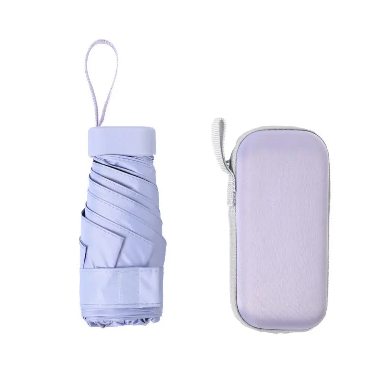 Flat Mini Umbrella Six Folding UV Manual Umbrella Rain Women Portable Summer Outdoor Pocket Sun Girls Gift mini umbrella folding umbrella mini sun umbrella manual umbrella