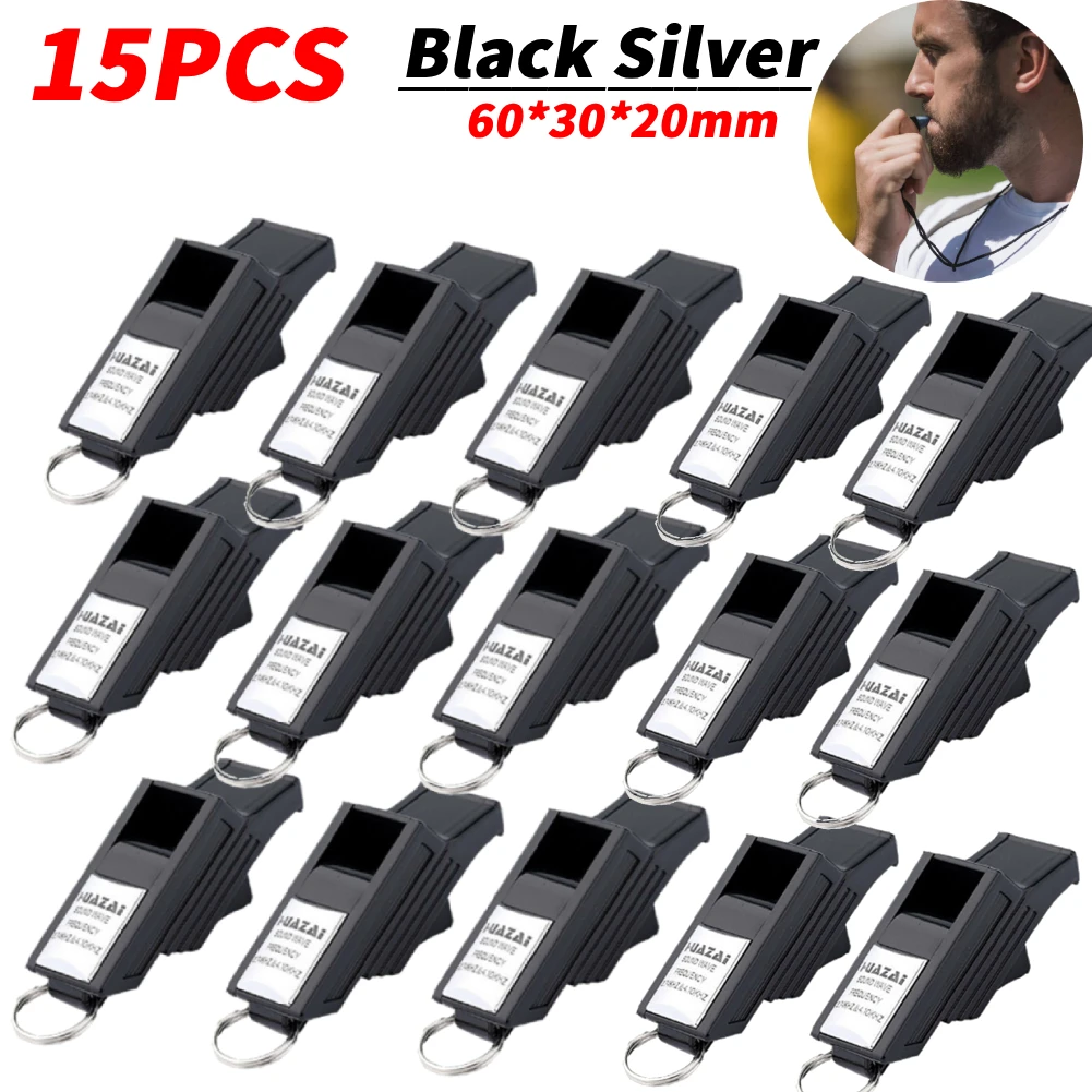 15PCS Black Silver