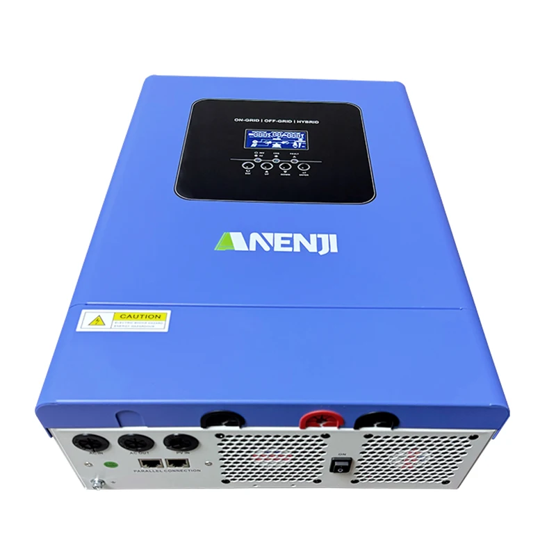 ANENJI 6.2KW 48V 하이브리드 태양광 인버터 병렬형 광전지 온그리드 MPPT 인버터 순수 사인파 220V 120A 태양광 충전기 PV 500V