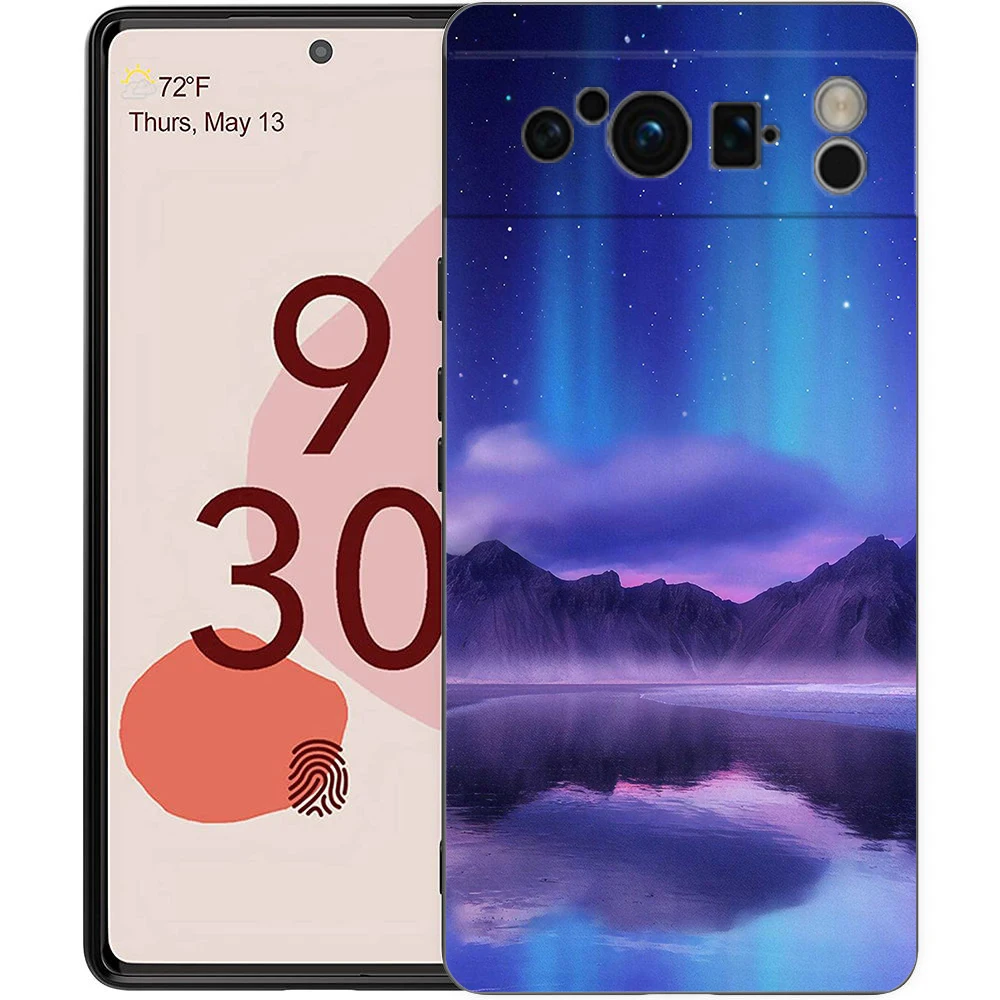 Stunning Northern Lights Soft Shockproof Black Phone Case - TPU Shell