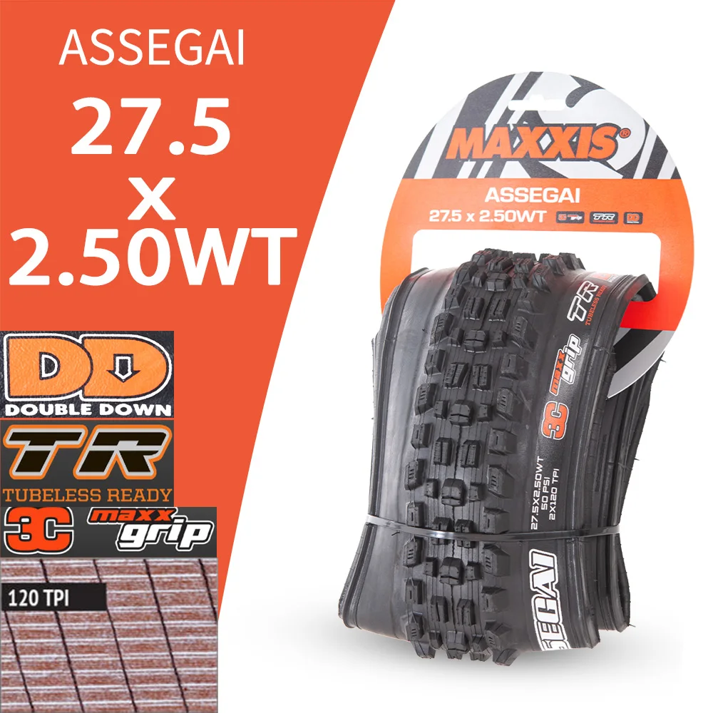 MAXXIS ASSEGAI ダウンヒルチューブレス MTB 自転車タイヤ 29 27.5