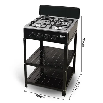 Four-Burner Gas Stove for Household Hotel Use Electric Table Installation Natural Gas Electronic Ignition Evenly 1