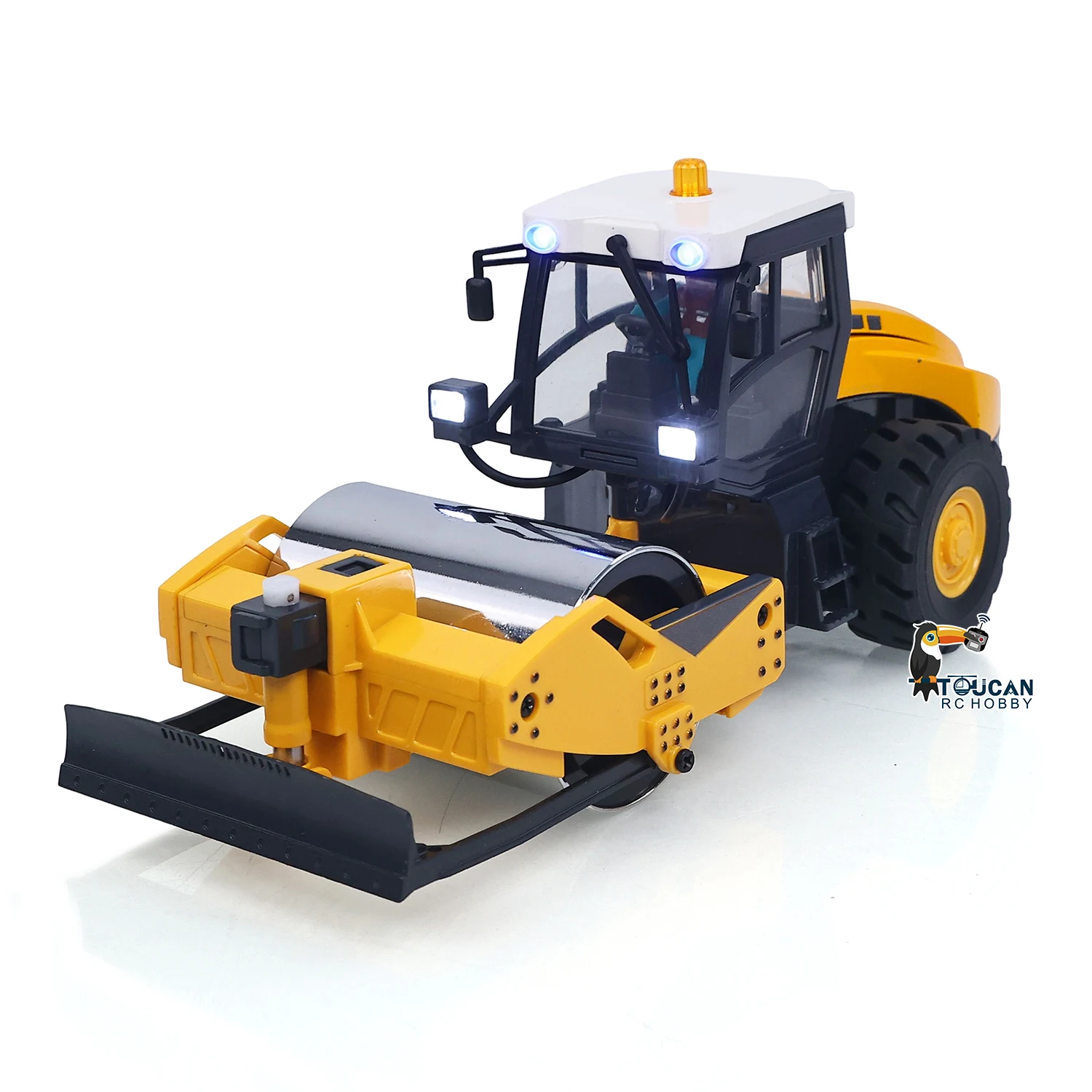 장난감 자동차 1/50 H13IX RC 로드롤러 RTR 원격 제어 건설 차량 전기 트럭 모델 조명 사운드 유닛 (남아용)