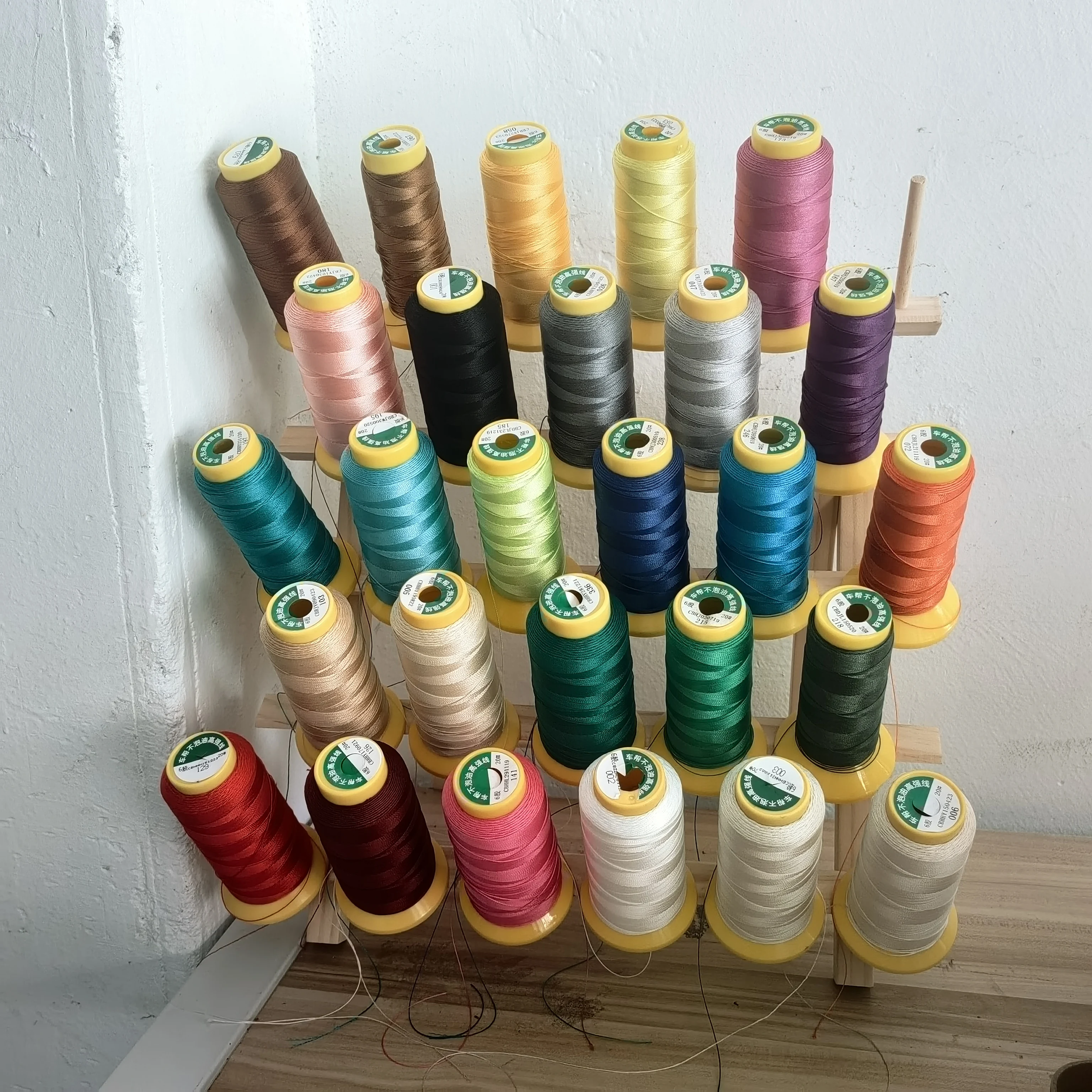 Car Seat Belt Thread 420D/6 Multicolor Car Sewing Thread Seat Interior Car Safety Belt High Strength Polyester Sewing Thread
