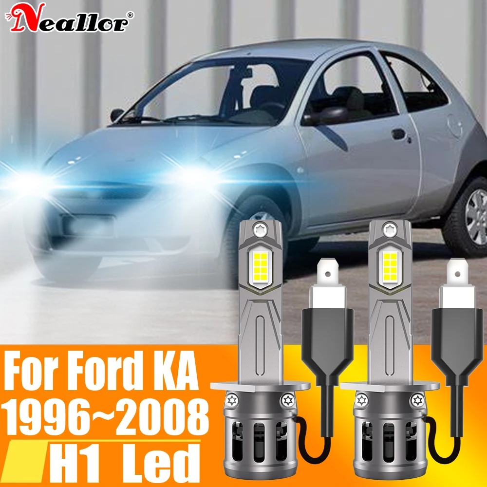 

2 шт., Автомобильные светодиодные лампы H1 12 В 55 Вт для Ford Ka 1996 ~ 2008