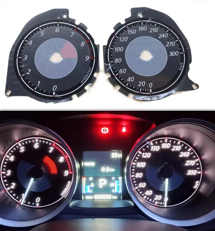 InstrumentClusterOverlayForMitsubishiLancerEvolutionXSpeedo