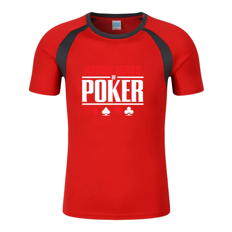 

World Series of Poker Men 2023 New Spring and Summer Sell Well Eight-Color Comfortable Breathable Round Neck Short Sleeve
