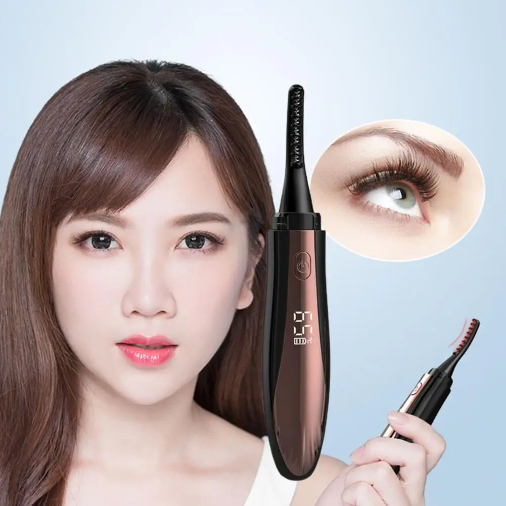 Eyelash Curler Electric Eyelash Curler Quick Pre-Heat 360mAh Women Makeup Long Lasting Lash Tool Rechargeable Eyelash Curler Women Gift