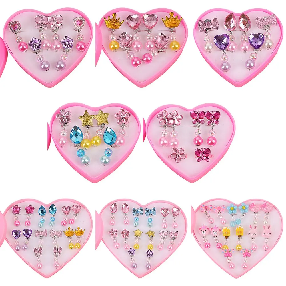 Korean Style Kids Ear Clips - Cute Cartoon Animal No-Piercing Earrings for Girls