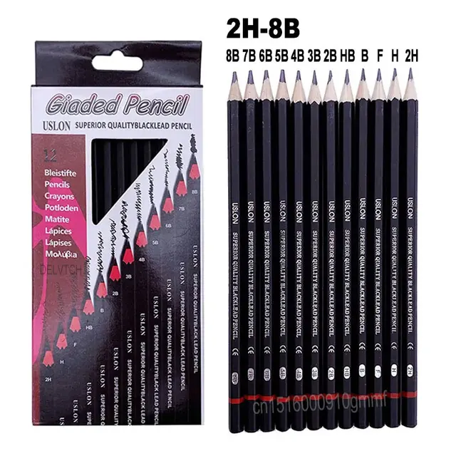 Sketch Drawing Pencil Set 8b 10b 12b 14b 16b Graphite Pencil Ideal