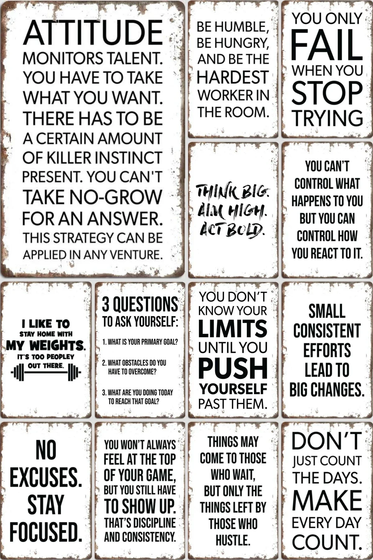 

Декор для игровой комнаты в тренажерном зале и вдохновляющие цитаты, Ретро Декор для эстетической комнаты, металлическая табличка, Декор для дома, плакат на стену