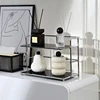 1Pc Double-Layer Desktop Storage Rack, Multi-Functional Acrylic Kitchen Organizer, Cup Holder, Water Cup and Coffee Cup Storage Rack for Living Room, Kitchen, Bedroom, Cosmetics, Perfume, Etc 4