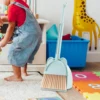Kids Broom and Dustpan Set Household Mini Cleaning Set Little Housekeeping Play Set Playhous for Kids 3+ Years oldBirthday Gifts 2