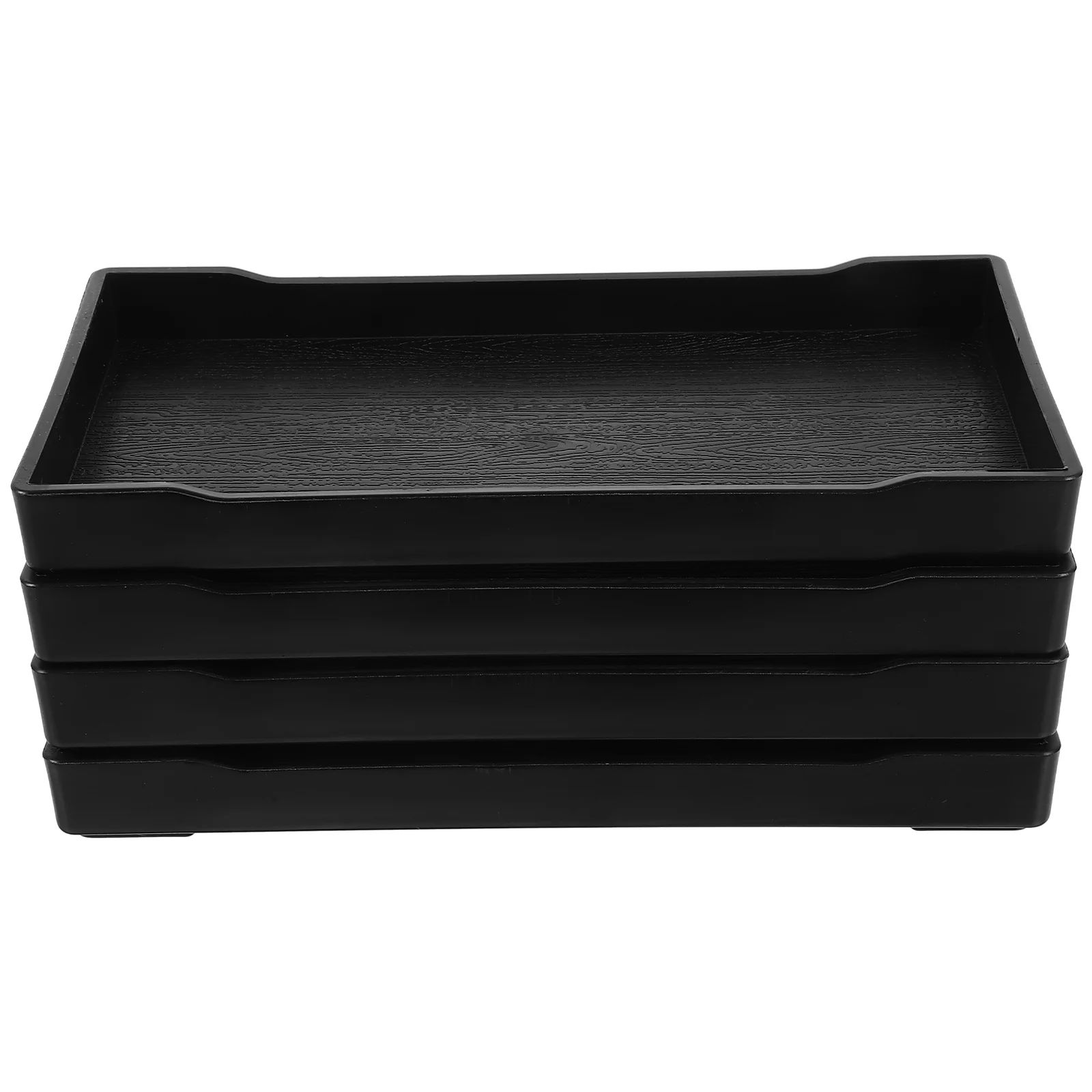 

4pcs Bathroom Makeup Storage Tray Multi-functional Storage Plate Trinket Storage Dish