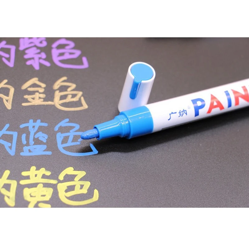 1 Piece Car Paint Pen Waterproof Car Wheel Tire Oily Painting Mark Pen Auto Rubber Tyre Tread CD Metal Permanent Paint Marker