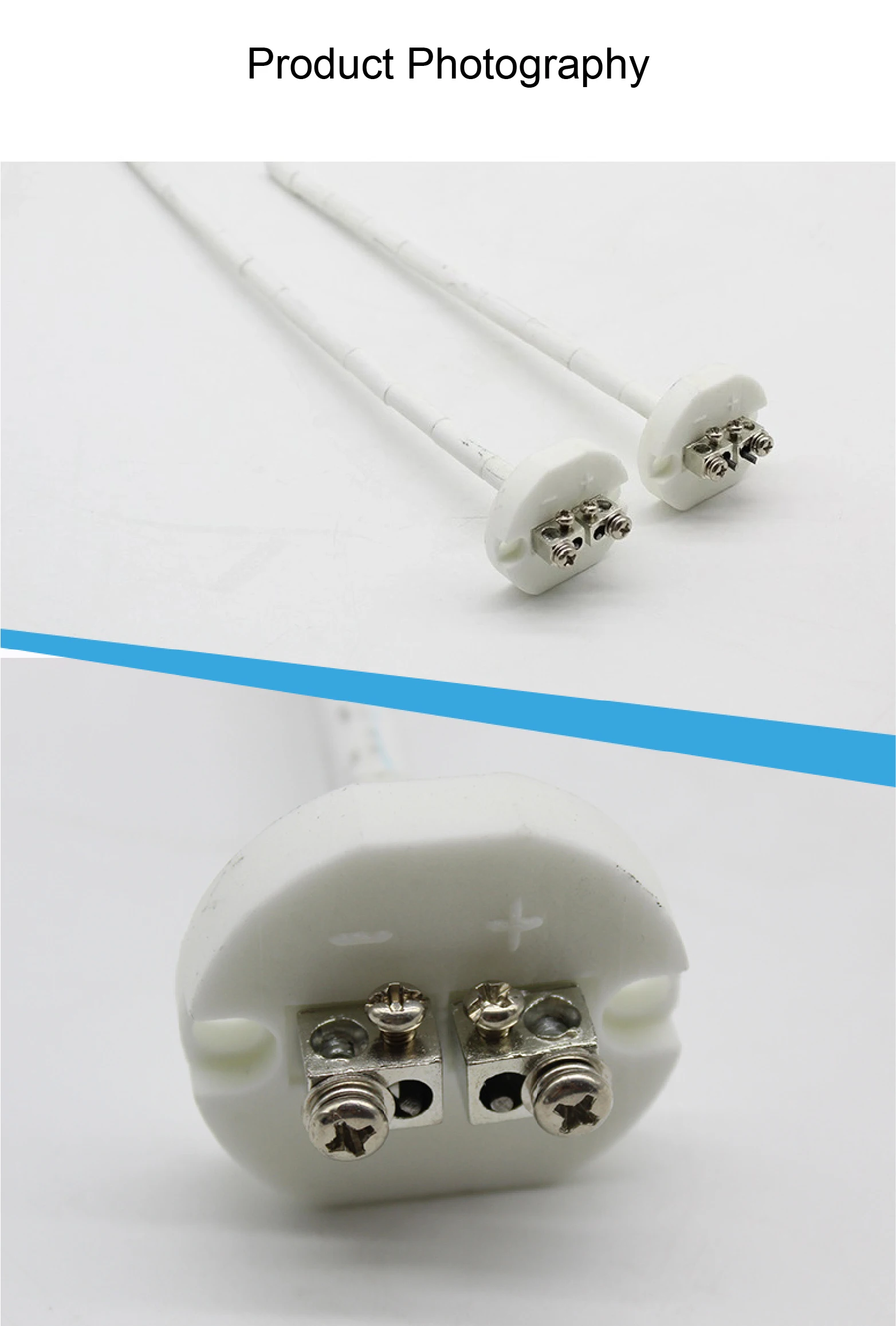 WRN-010 K Type High Temp Thermocouple Sensor 2mm Dia Ceramic Probe 0-1300C for R
