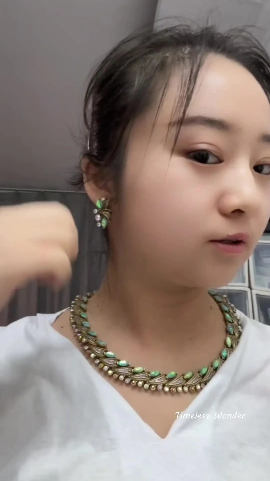 Вневременное чудо ретро циркон гео стекло ожерелья для женщин дизайнерские