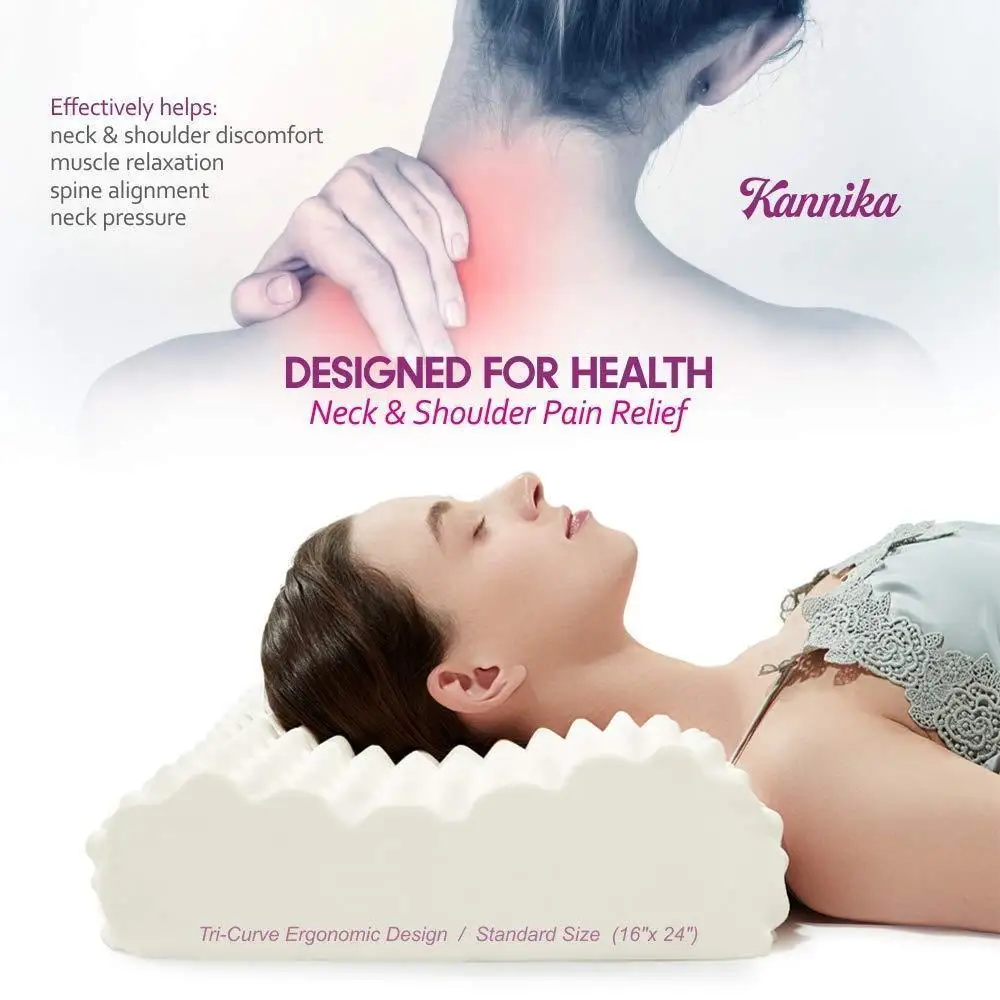 Thailand Natural Massage Latex Pillow Student Adult High and Low Pillow Massage Granule Pillow Protect Cervical 5
