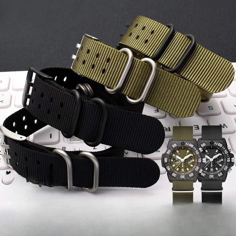 Arrampicata Avventura Sicurezza Tessuto Nylon 22 23Mm Accessori Per Luminox 3051 3150 Canvas Seiko Water Ghost Cinturini Universali