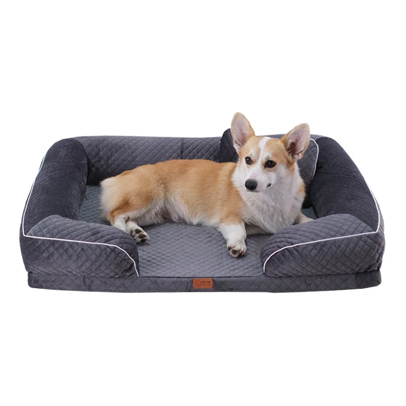 

Pet Square Plush Kennel Four Seasons Medium Small Dog Sofa Bed Comfortable Deep Sleep Dog Bed Pet Supplies Accessories