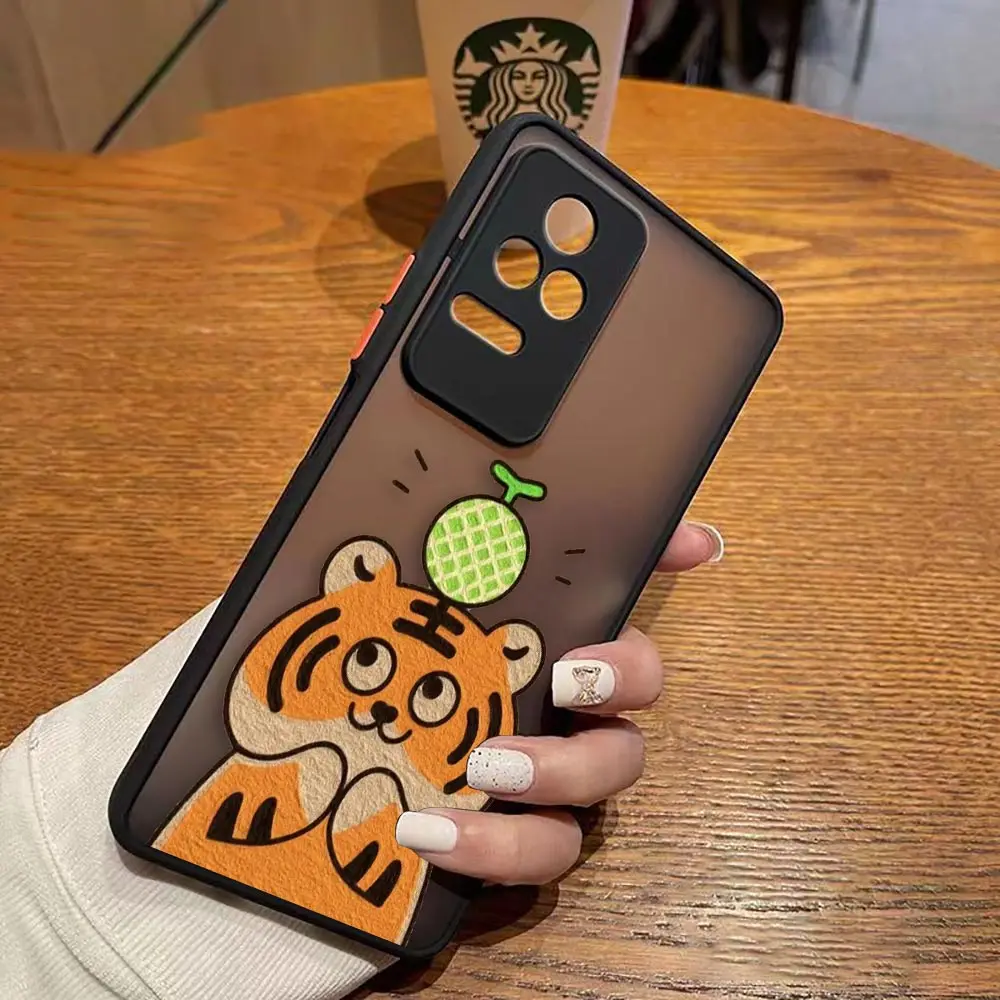 thumbnail image 1 of Matte Case for Redmi A1 K50 K40 GAMING K30 K20 10X 10C 10 9C 9T 9A 9 8 7 PRO 4G 5G Case Funda Coque Capa Shell Cute Little Tiger, 1 of 5