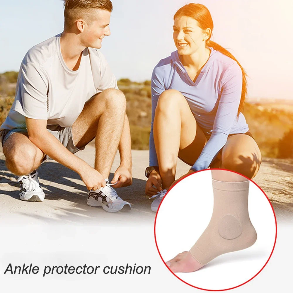 1Pair Achilles Heel Sleeve-Padded Compression Gel Sleeve/Sock for Cushion & Protection of Haglunds Bump Achilles Tendonitis compression socks,heel protectors