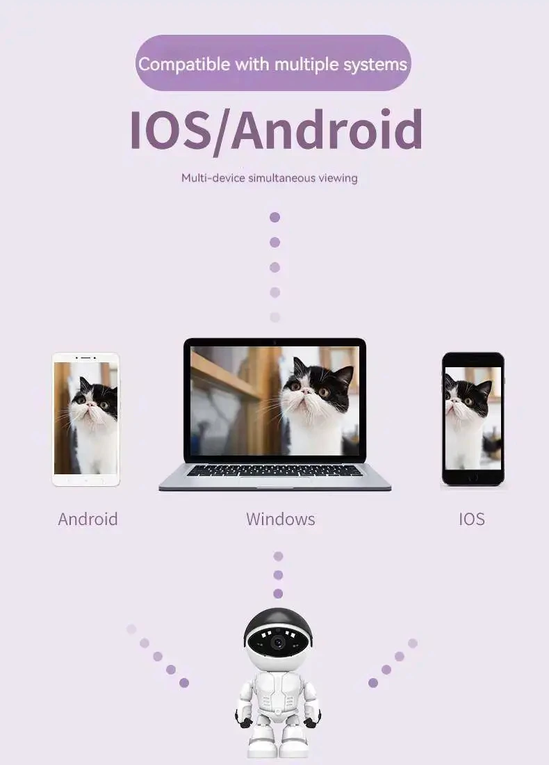 Title 5, 1080P Roboter IP Kamera Überwachungskamera WiFi...